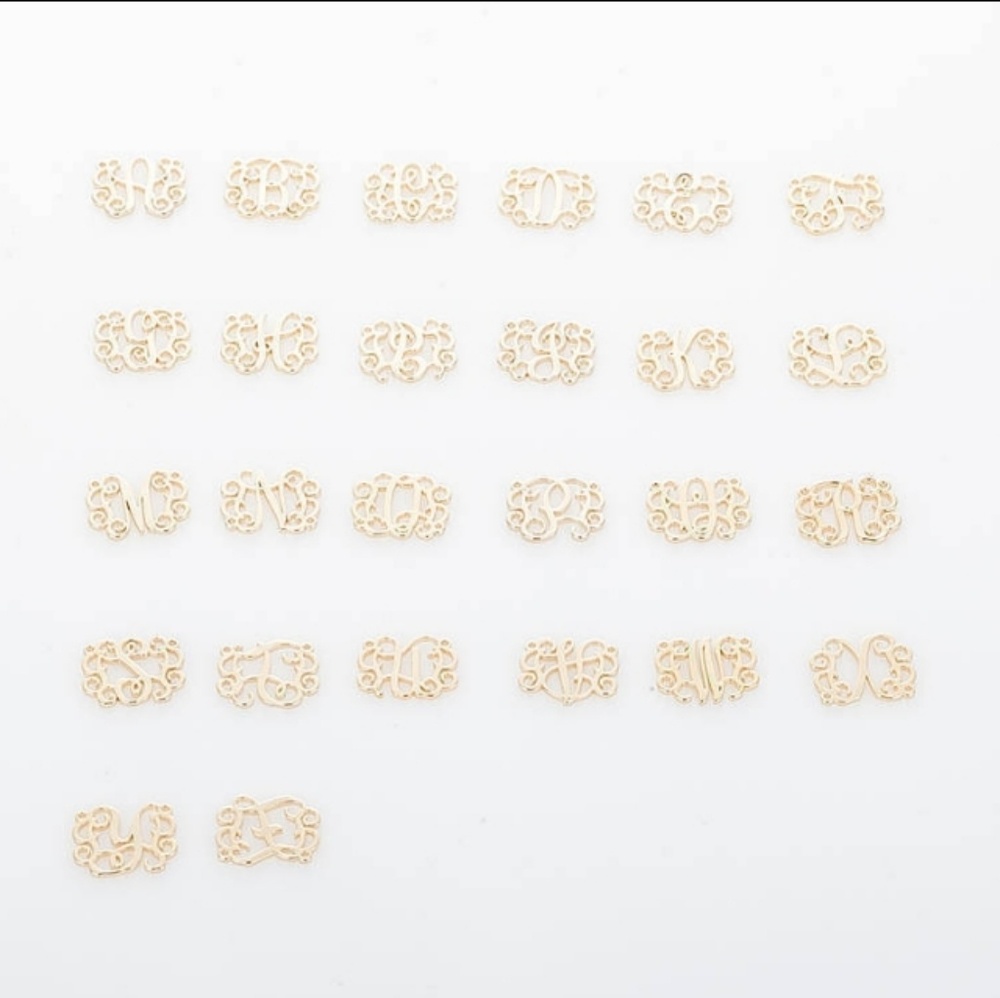 Gold Monogram Necklace - Picture 7 of 7